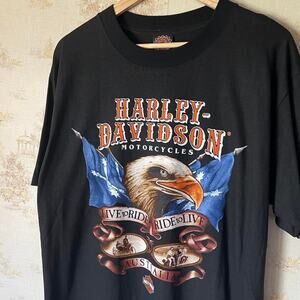 90s Deadstock Single-Stitched Perth Australia Harley Davidson T-Shirt 22x31”
